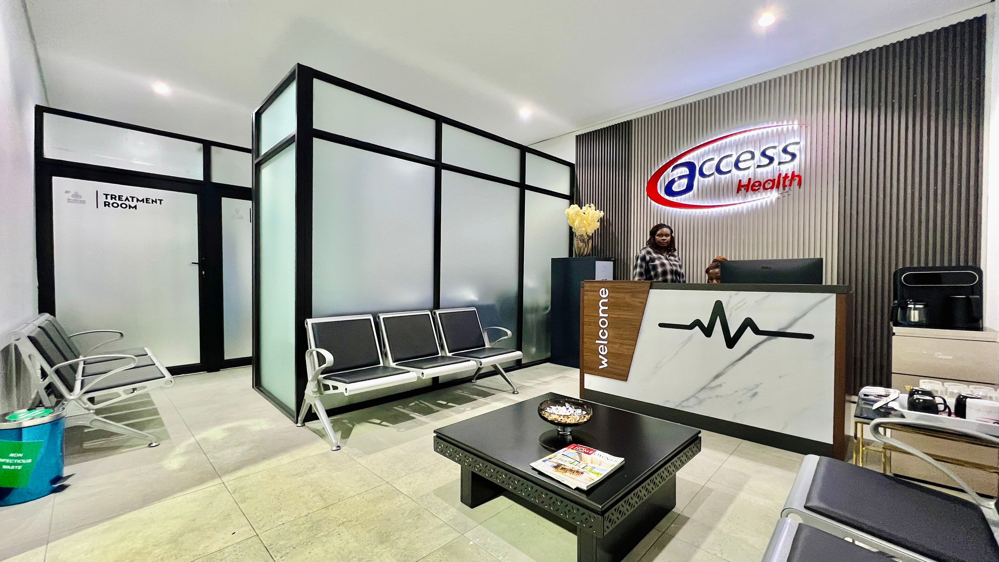 Closeup of medical equipment on a cart