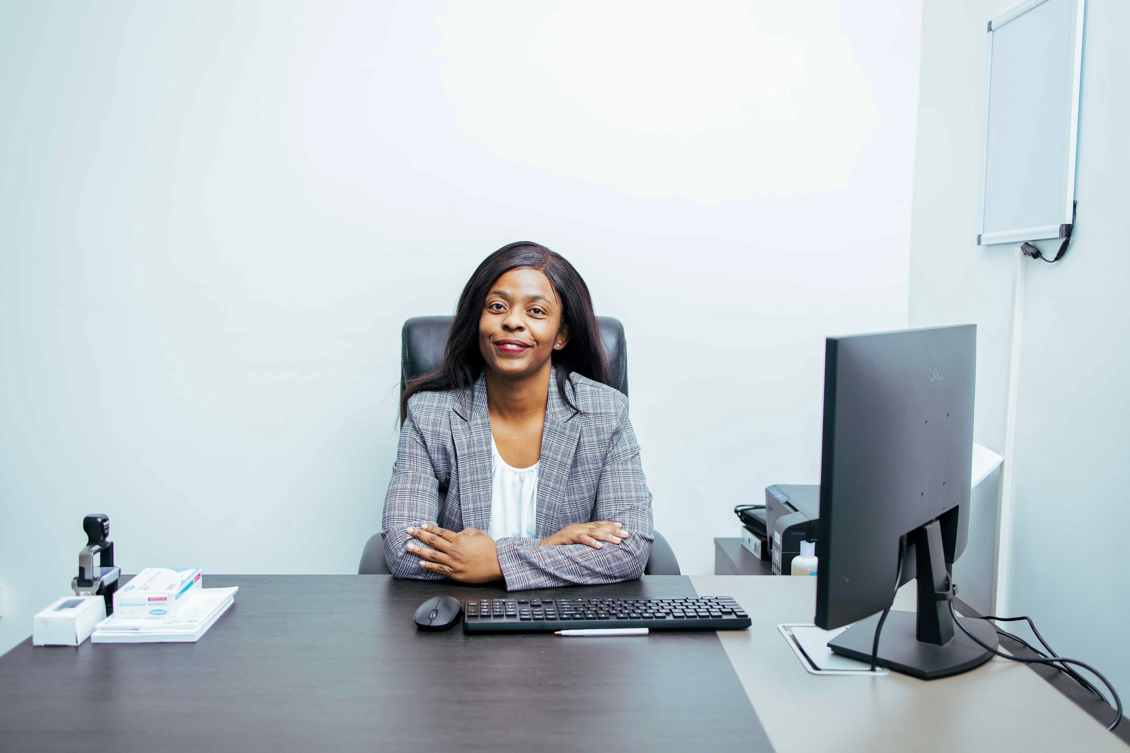 Patient receiving care from clinician